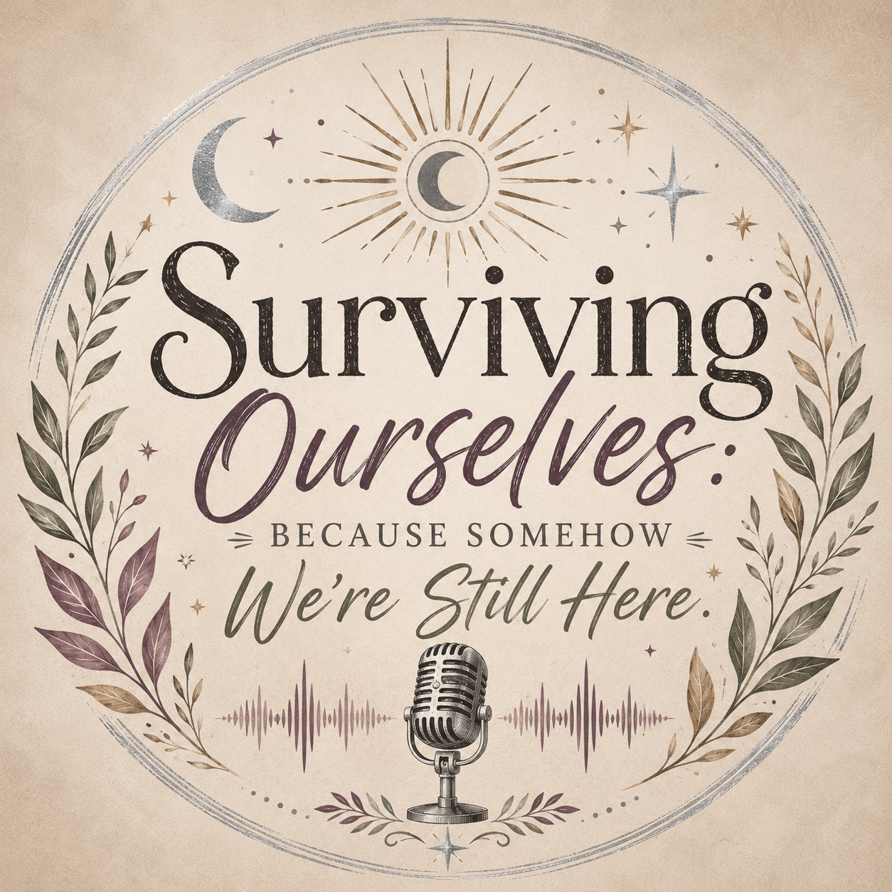 Surviving Ourselves: Because Somehow We're Still Here podcast artwork